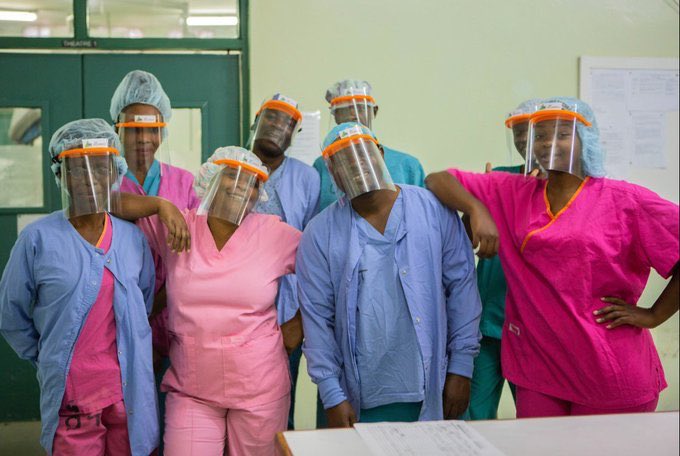 L_Psychol's tweet photo. As this pandemic continues the poorest nations are suffering most. Via @CovidPrintOx we’re sending 2000 face shields to the Dem. Rep. of Congo for frontline workers but need to raise more funds for shipping costs. Please support https://t.co/rPS41XLUV8 https://t.co/9NIeDFY0vs