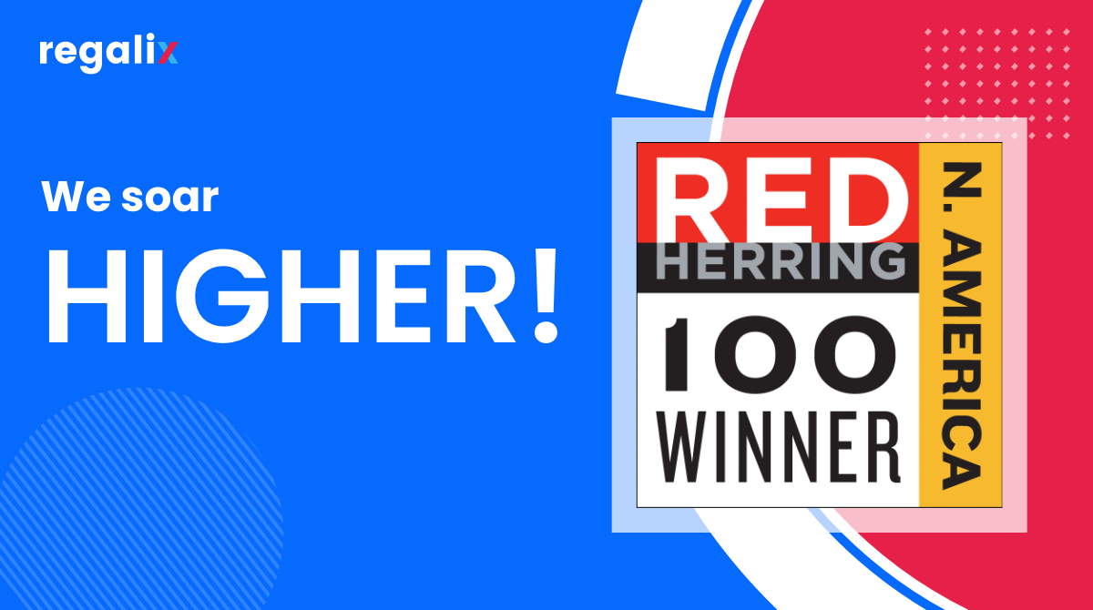 Another prestigious award to add to our growing collection!

Regalix has been announced as the 2020 Red Herring (<a href="/digitalherring/">Red Herring</a>)Top 100 North America Winner in the Cloud Computing (#SaaS, PaaS, Others) category.

Way to go, Team! #Award #Recognition