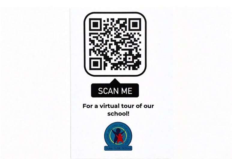 Check out our virtual/interactive tour of <a href="/GuisePublic/">Guise Public School</a>  below using the QR code or alternatively click on the web link below. See inside our beautiful outdoor play areas and have a look around our classrooms, school hall, Exploratorium and much more.
 poly.google.com/u/0/view/dZlTK…