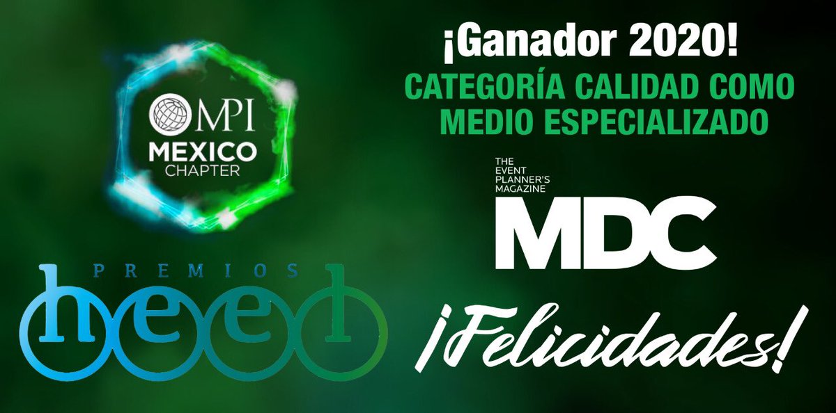 MDC_Magazine's tweet photo. ¡Seguimos celebrando🥳!
Gracias @MPI_Mexico e #IndustriaDeReuniones 🙌.
#PremiosHeel https://t.co/uUA1Q8sjxb