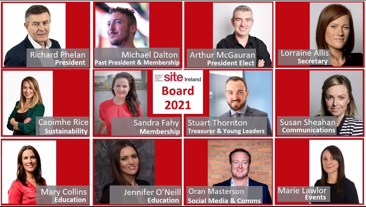 Delighted to be part of the <a href="/SiteIreland/">SITE Ireland</a> Board again for 2021. Excited to welcome @StuThornton91 <a href="/SandraFahy/">Sandra Fahy</a> &amp; @Marie_Ovation to the board as well. Roll on 2021! 🇮🇪😎☘️ #SITEStrong