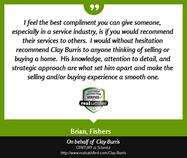 317Realtor's tweet photo. Join me in celebrating another happy client. https://t.co/iW41JZ3xxQ via @realsatisfied https://t.co/poVRBhlp7K