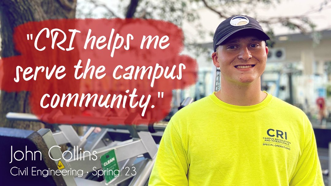 GSUCampusRec's tweet photo. #WhyICRI

"Hey guys — I’m JD, a facilities maintenance assistant for CRI!

I love working at the RAC because I'm able to be surrounded by what I enjoy.

Read my full story at https://t.co/R1ffRAPLAw!" https://t.co/uCTzP59lhF
