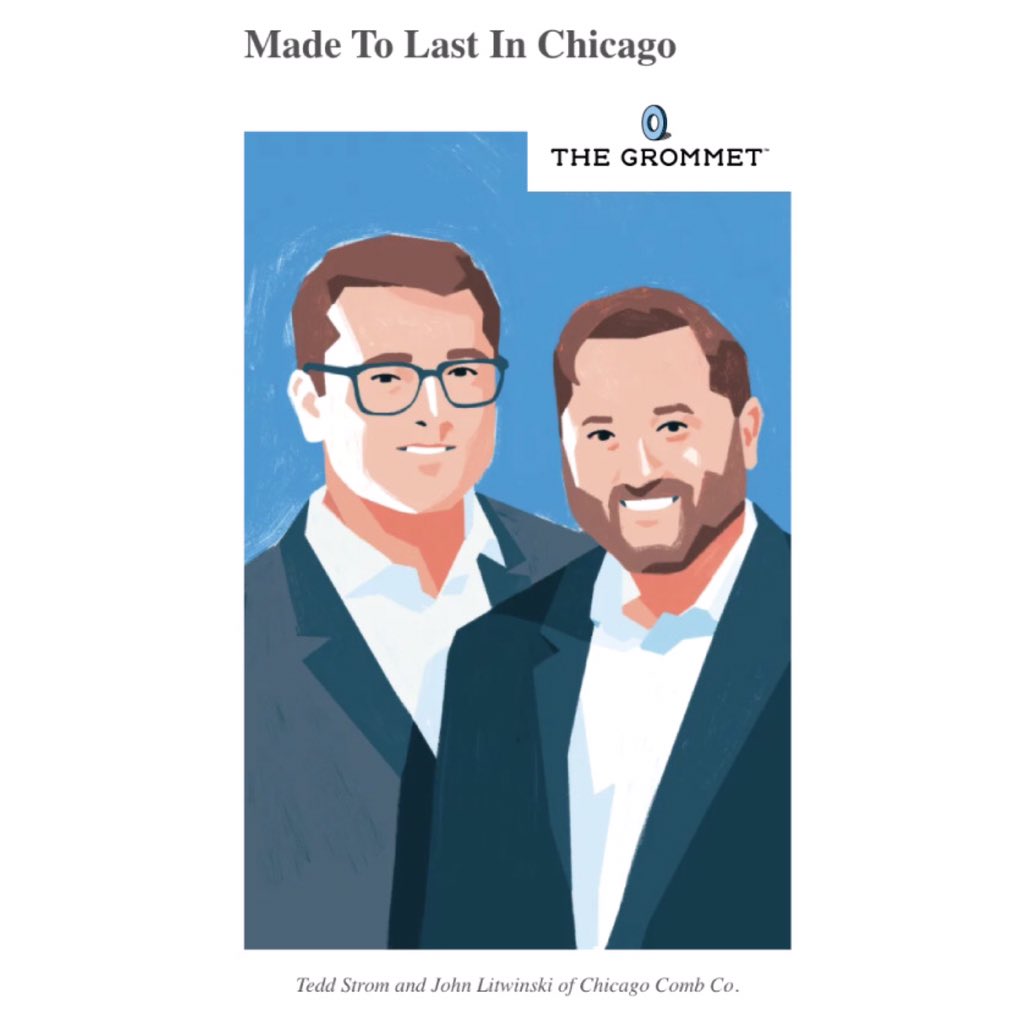 teddstrom's tweet image. A very special thank you to @TheGrommet , a premier site for unique gifts and innovative products, for featuring Chicago Comb in their special Meet the Maker blog feature. It’s a honor to have our products alongside an amazing selection of products from other small businesses.