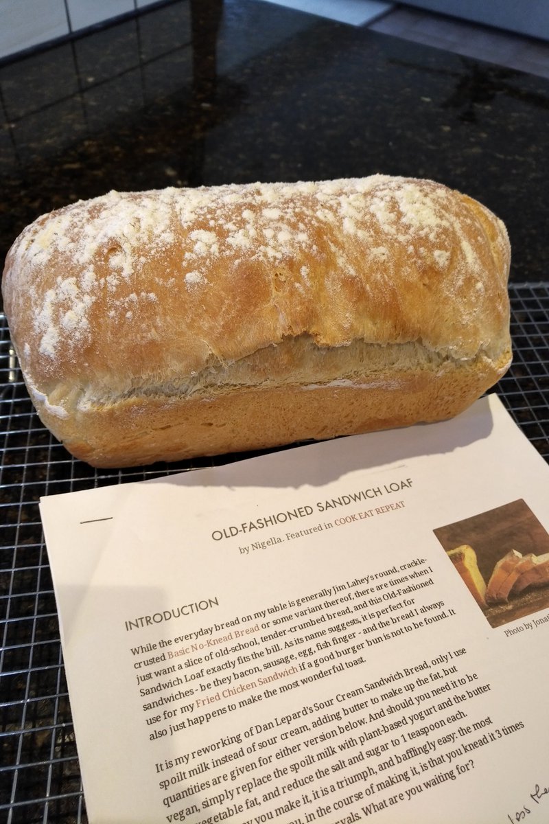 GordonTilley20's tweet photo. Left home alone today so made the @Nigella_Lawson @dan_lepard sandwich loaf &amp; it turned out brilliantly! https://t.co/iS4bOZvdQl