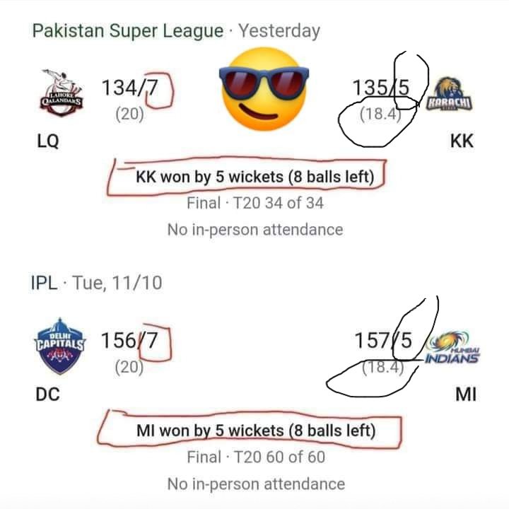 Whata considence...
How is it possible????
PSL VS IPL...
🤔🤔🤔🤔🤔🤔🤔🤔
