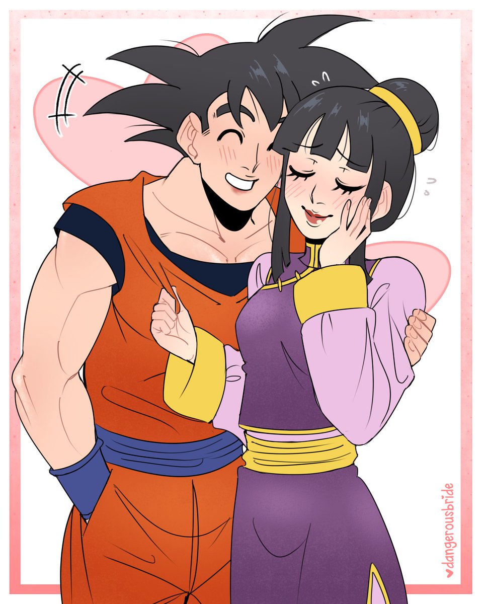A kiss for Chi-Chi 👩‍❤️‍💋‍👨 #DragonBall