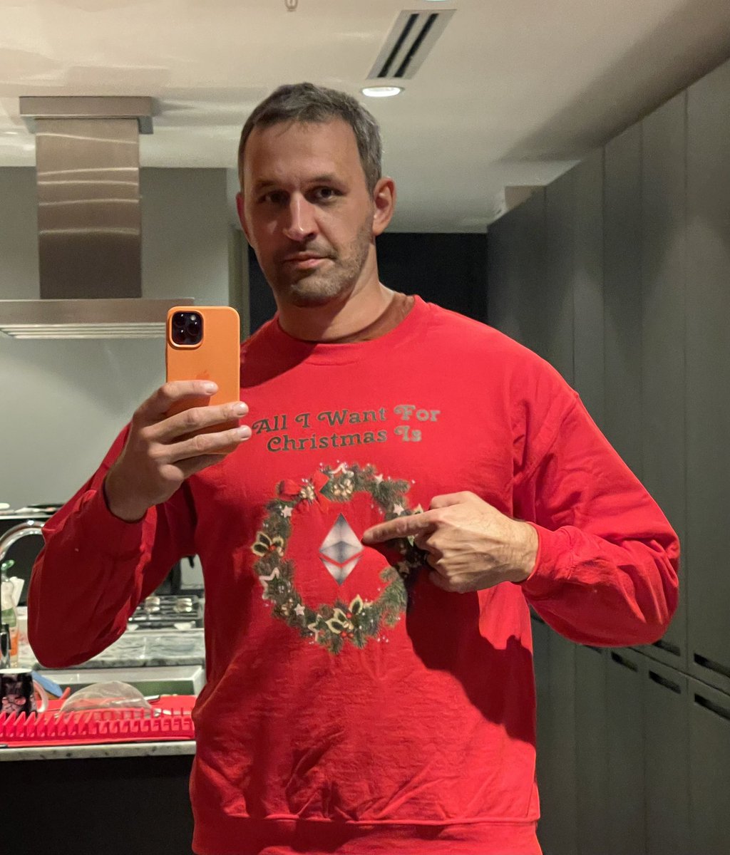 All i want for Christmas is ETH (2.0 beacon chain to be up and running)
courtesy of <a href="/postersofcrypto/">Cryptocurrency Posters</a>