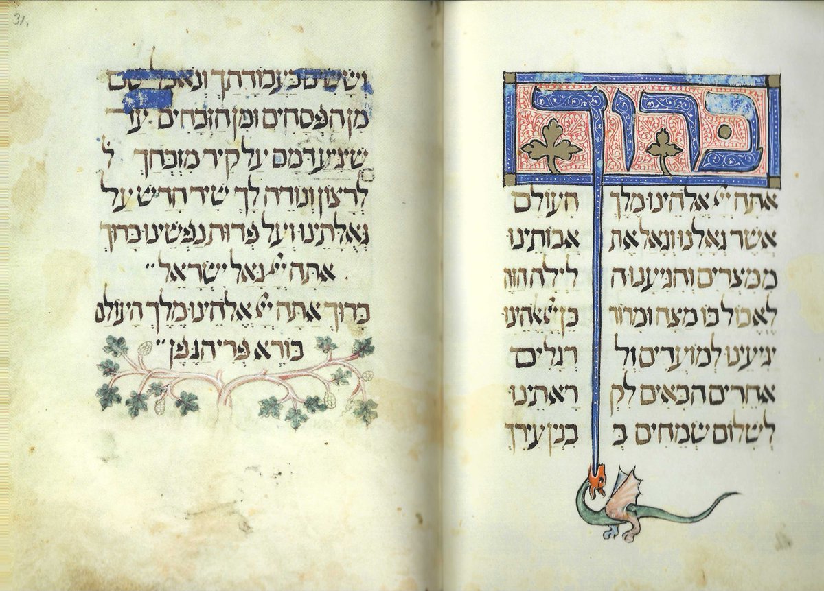 The Haggadah is covered with wine and haroset stains, just like my family's haggadot...