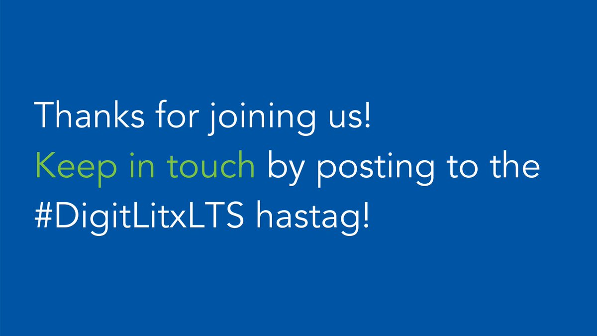 LetsTalkScience's tweet image. Goodbye everyone and thanks for joining us! Keep in touch by posting to the #DigitLitxLTS hashtag.