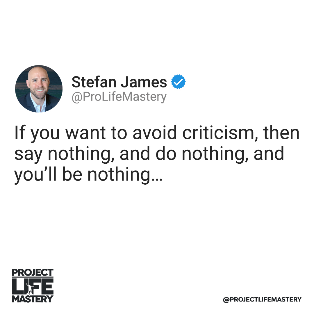 ProLifeMastery's tweet image. Fear of criticism stops people from diving into new opportunities all the time! 😐

If you’re scared to explore new opportunities in life that freak you out, that's totally normal. However, letting fear of what others will say stop you from taking action is not.