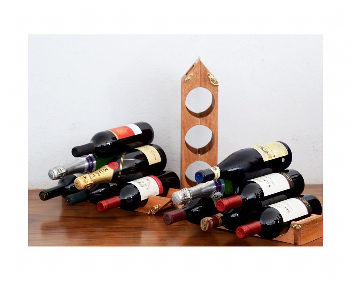 Manza_Pan's tweet photo. Venta de racks de vino perfectas para regalos navideño o para cualquier otra ocasión. 
-Hechos a mano de madera de parota o rosa morada 
-El mismo rack puede acomodarse de distintas maneras. 
-Incluye botella y entrega a domicilio en zmg 

Ayúdenme con Rt 🙏🏼 https://t.co/If1ACF4q0Z