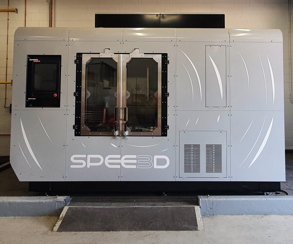 OfficialSPEE3D's tweet photo. In exciting news, the Royal Australian Navy has become the lastest Australian Defence Service with SPEE3D's metal 3D printing capability. This custom WarpSPEE3D printer was installed at HMAS Coonawarra in Darwin this week.

Read the full article here: https://t.co/tBePUnTgds https://t.co/zLAh5Gb5i1