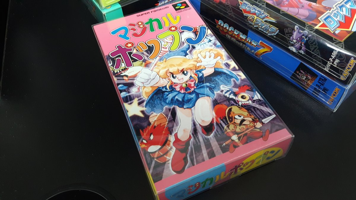 20万円に迫る美品SFCマジカルポップンを入手しました。 偽物が多く