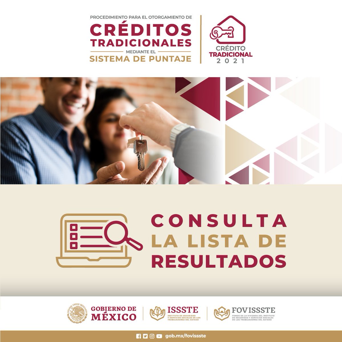FOVISSSTEmx's tweet photo. Consulta en el siguiente enlace la lista de resultados del Otorgamiento de Créditos "Tradicionales" mediante el Sistema de Puntaje 2021 👇

https://t.co/mXuBy8w1be https://t.co/D29f3JMq1O
