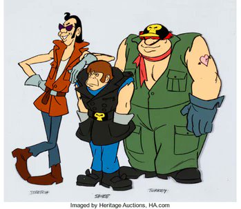 With the trasnformation phrase "Thing rings do your thing" he would turn into the thing and fight rather underwhelming bullies and the like. If you want a bad Marvel cartoon to have fun with this one will do ya better then the Herbie FF.