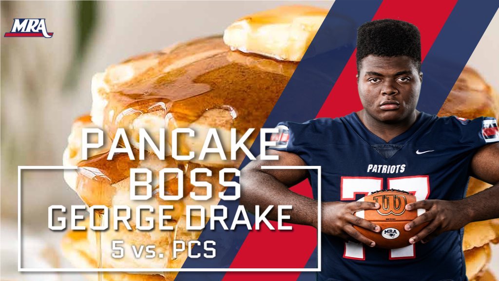 6Specialk's tweet photo. The Pancake Boss of the Week vs PCS Semi Final Playoff Game. @mrafootball #trenchmob #nasty #firstweekback https://t.co/pTLO3eGnl7
