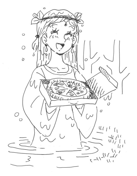 ピザの日のtwitter漫画作品