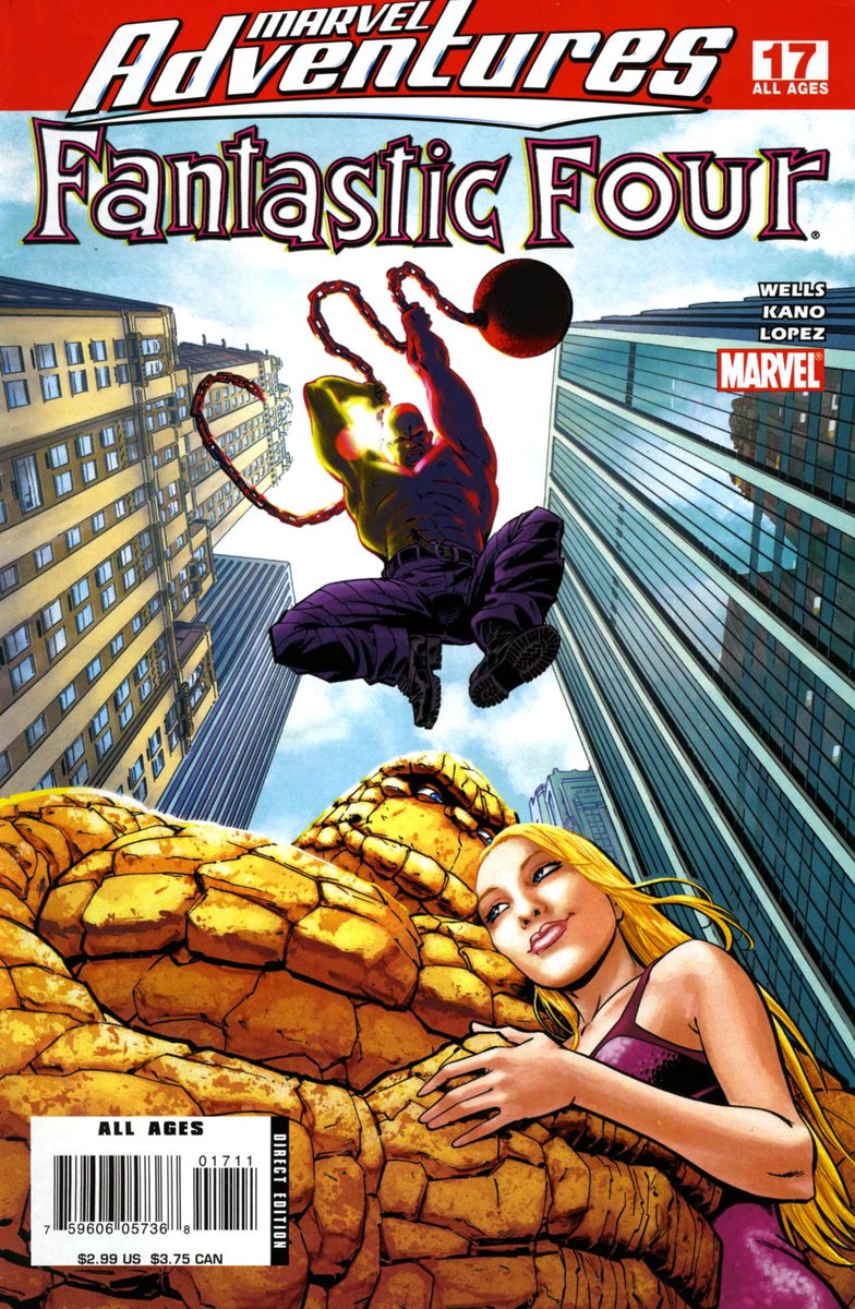Still the The best alternate thing story is one MANY of you have seen. But if you haven't, who say All Ages comics can't EMOTIONALLY DEVASTATE YOU! Meet Marvel Adventures FF 17 by Zeb Wells and Kano.