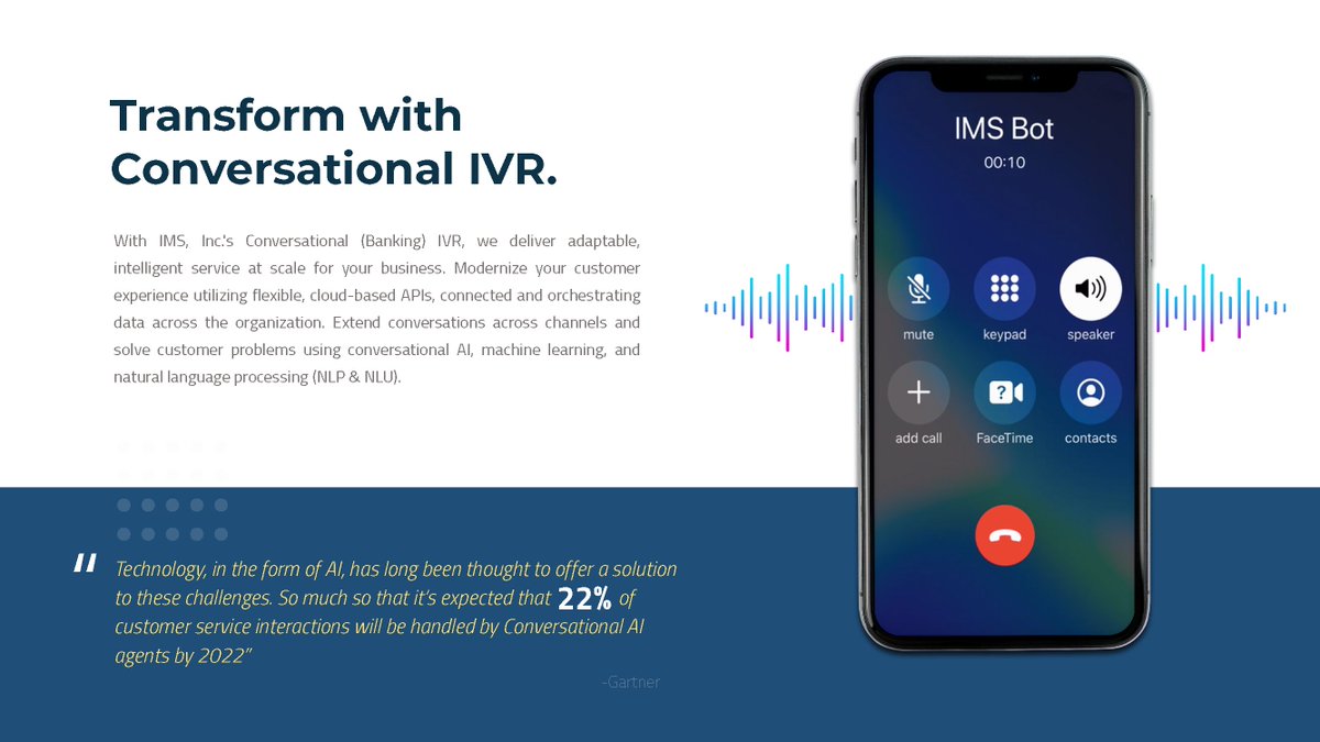 Whether powered by #voice or #text, #conversationalAI delivers and immersive, hyper-personalized #omnichannel experience that #customers demand. IMS, Inc. | Mark Vanderpool #ai #artificialintelligence #machinelearning #automation #customerexperience #digitaltransformation