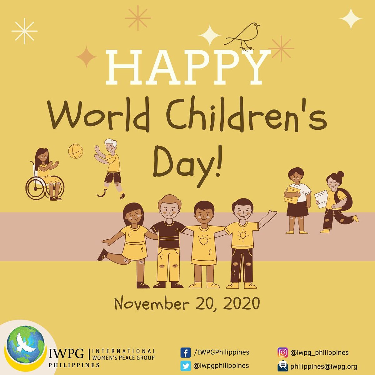 World Children's Day formerly known as Universal Children's Day was established in 1954 through United Nations and is celebrated on November 20th each year to promote international togetherness, awareness among children worldwide, and improve children's welfare.