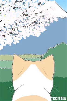 猫春夏秋冬(=^・^=)♡
 #illustration #オリジナルイラスト 