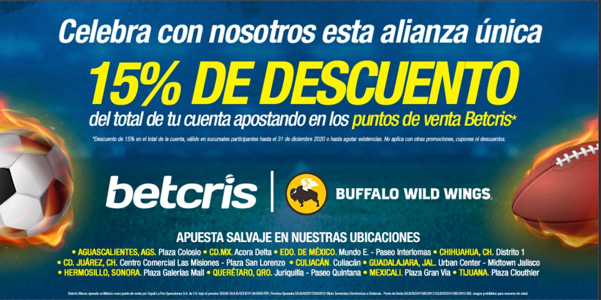 betcrismex's tweet photo. ¡La #ApuestaSalvaje ya está aquí! 🐃💸 

¡#Betcris y @BWWingsMX se unen para llevar la experiencia de los deportes y el sabor a otro nivel! https://t.co/53WmGAY5uy
