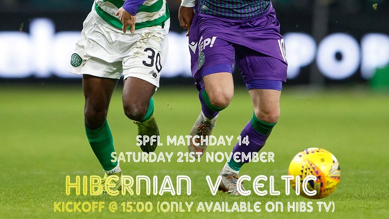 hayesbhoys's tweet photo. SPFL Matchday 14 - Sat 21st Nov 
Hibs v Celtic 
Kickoff @ 15:00 (only available on Hibs TV)

#HayesBhoysCSC
#HelpTheHomelessHillingdon
#HelpingHillingdon
#RefugeesWelcome
#KanoFoundation
#ThaiTims
#GoodChildFoundation
#UNICEF
#AidaCeltic
#BlackLivesMatter
#CelticBars https://t.co/Tbsc6ER6U2