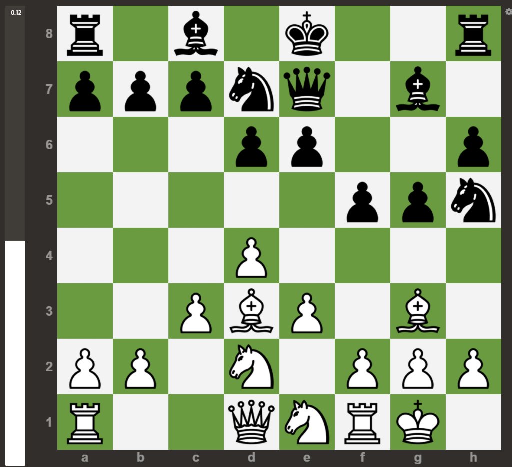 "White retreats his knight, but he's really attacking the black knight." Looks like the move was Nf3-e1, and there's a Q on d1 attacking the black Nh5."Its dangerous for both sides", the commentator says, as the players move without thinking.