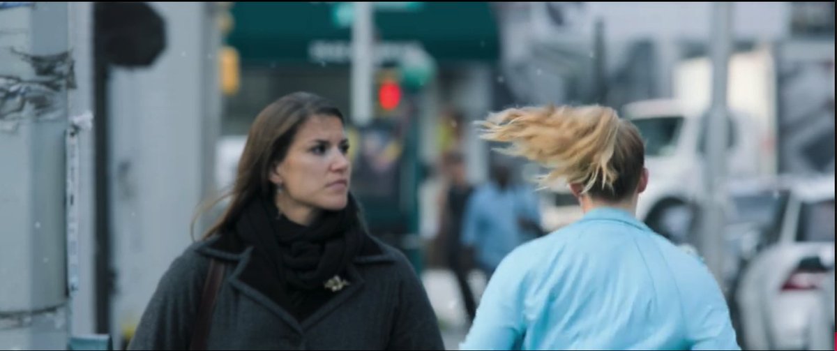 pdcnyc's tweet photo. That’s real Brittany waiting to cross the street. She was actually cast in a speaking part at the end of the film and I had to cut it for time. Plenty of people have called me heartless because of that. #WatchWithTheAcademy https://t.co/OWoRnzqt0e