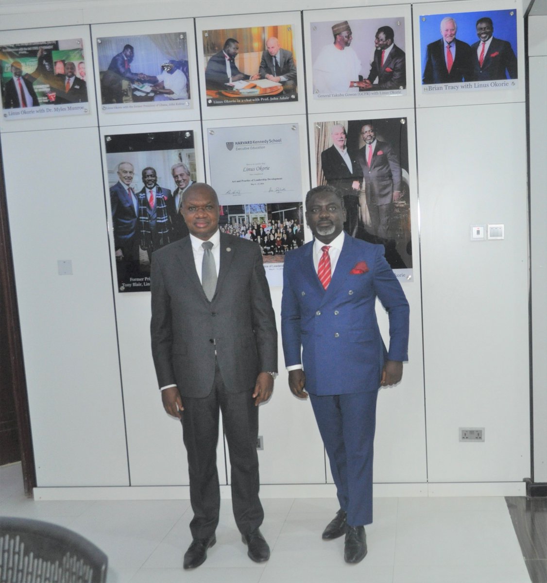 UNIDO_Nigeria's tweet photo. 2day,@UNIDO Rep 2 @ecowas_cedeao &amp; Reg.Dir.Nig Reg. Office Hub @jeanbakole1 paid a working visit 2 President/CEO GOTNI Leadership and Devt Centre, Abuja, @linusokorie1 2 discuss partnership 4 skills &amp; leadership devt 4 MSMEs &amp; start-up entrepreneurs.@OluObasanjo1 @AminaJMohammed https://t.co/75aHxnQ7o2