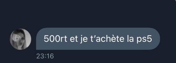 kizyyska's tweet photo. ok les frere 500rt et j'ai la ps5 svp aidez moi https://t.co/YQjN6qxl92