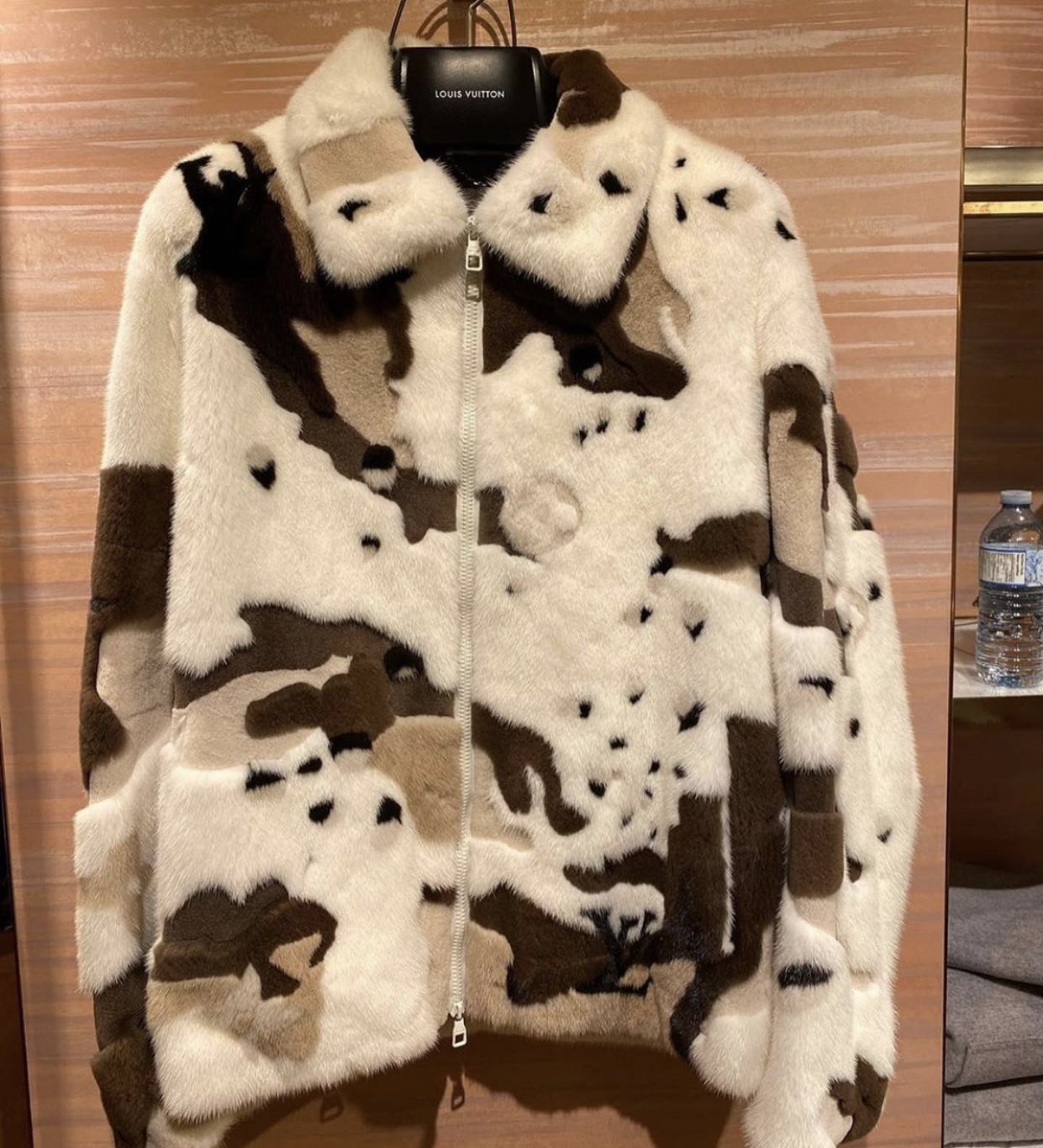 Louis Vuitton MONOGRAM Monogram camo mink fur jacket