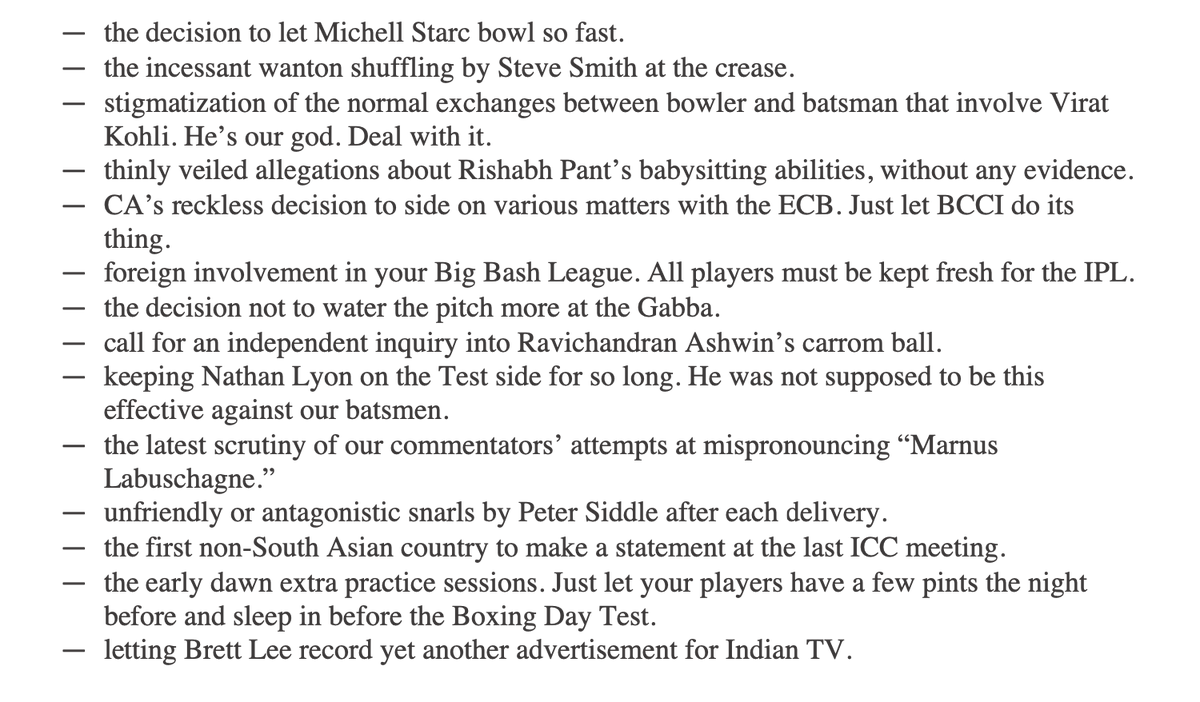 d_jaishankar's tweet photo. If India 🇮🇳 were to list 14 grievances against Australia 🇦🇺 it would probably look something like this: https://t.co/E0VkkIqQO0