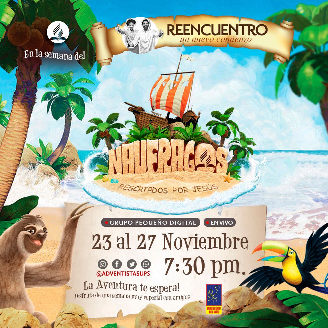 Estamos a pocos días de iniciar el programa más esperado #Reencuentro Un nuevo comienzo. Donde todos estaremos involucrados!!! #ConcilioUPS