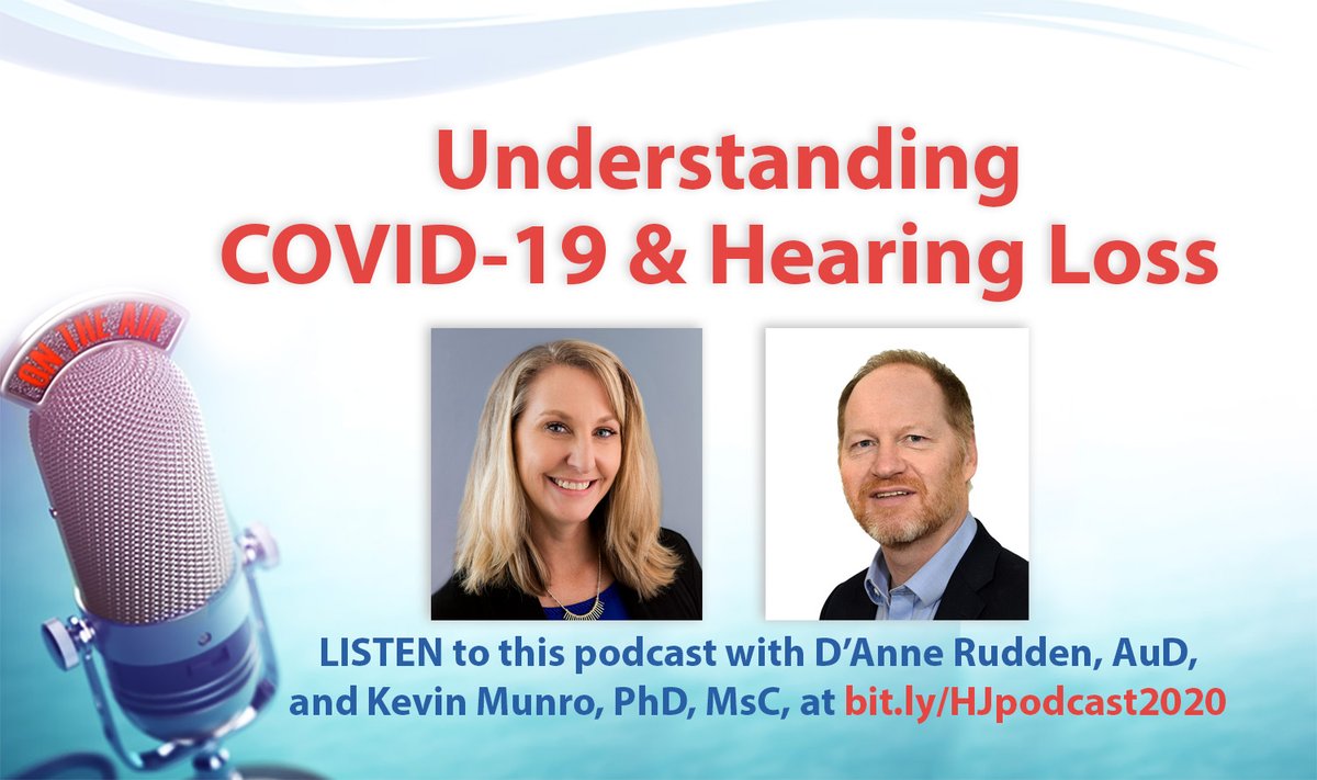 HearingJournal's tweet photo. What’s the link between hearing loss, tinnitus, and #COVID19? Dr. Kevin Munro discusses the existing evidence and future research in this month's podcast: https://t.co/eI5JpkVbSa #medtwitter #healthcare https://t.co/IQiFDCf8im