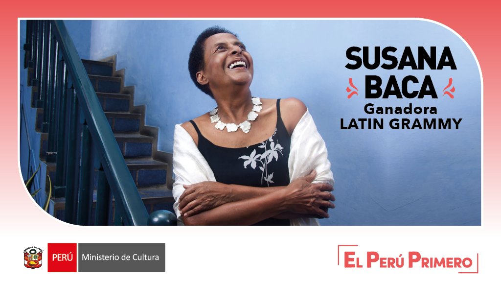 MinCulturaPe's tweet photo. #OrgulloPeruano

Felicitamos a Susana Baca quien ganó el Latin Grammy a mejor álbum folclórico por su disco "A capella". 🎵🎶 https://t.co/j1V9ZEsx7a