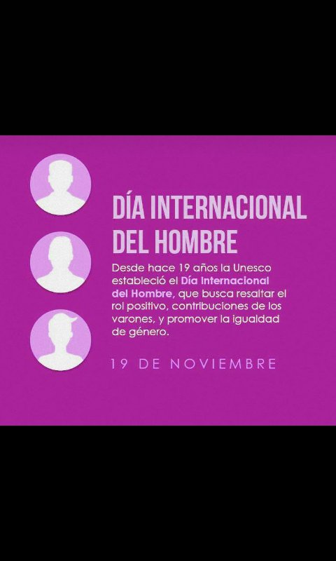 alejandrodcuba's tweet photo. #19Noviembre Día internacional del hombre. https://t.co/M0tNqKrQf6