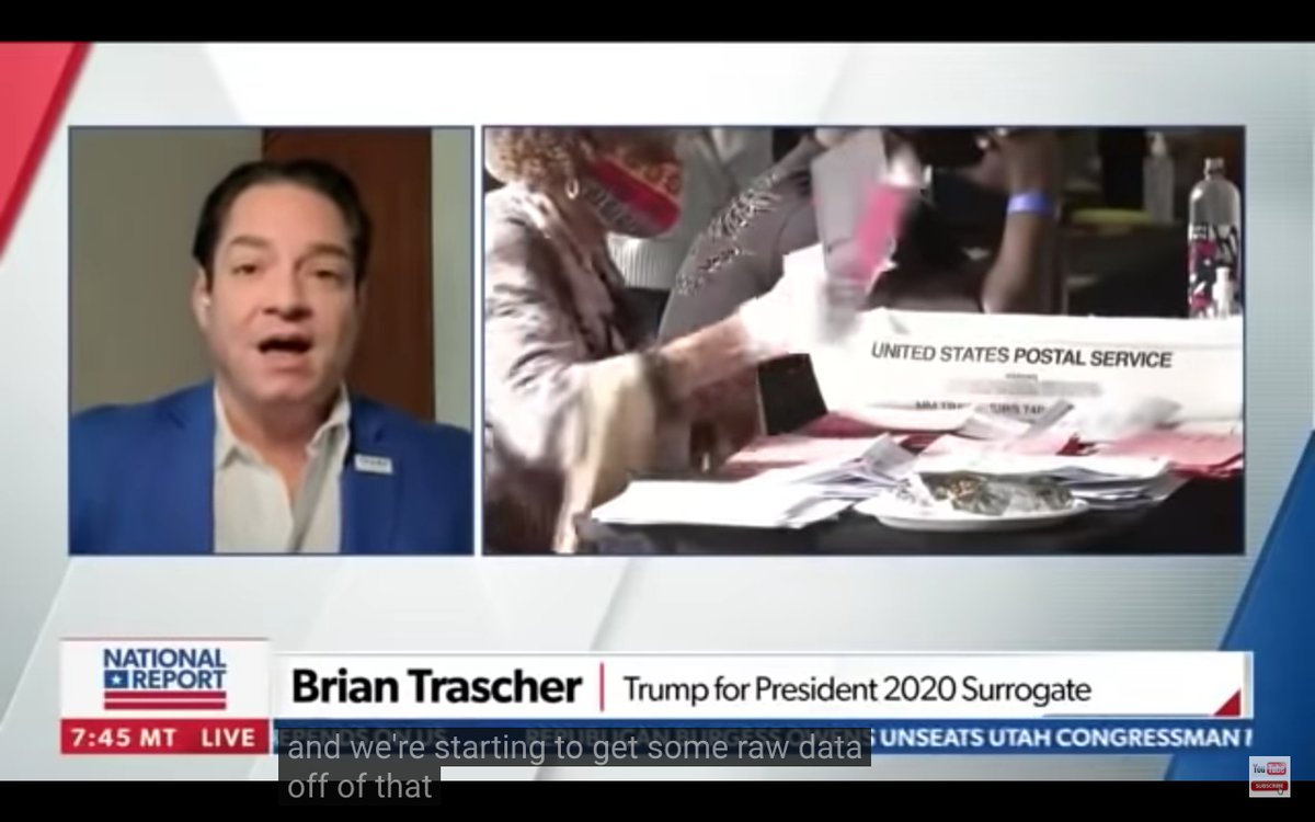 Brian Trascher, a member of the Trump Recount Committee, also told Newsmax that his team has started "to get some raw data off of" the server.Except there is no server. He's either lying or being fed false information. Again, this entire story originated from a false tweet.