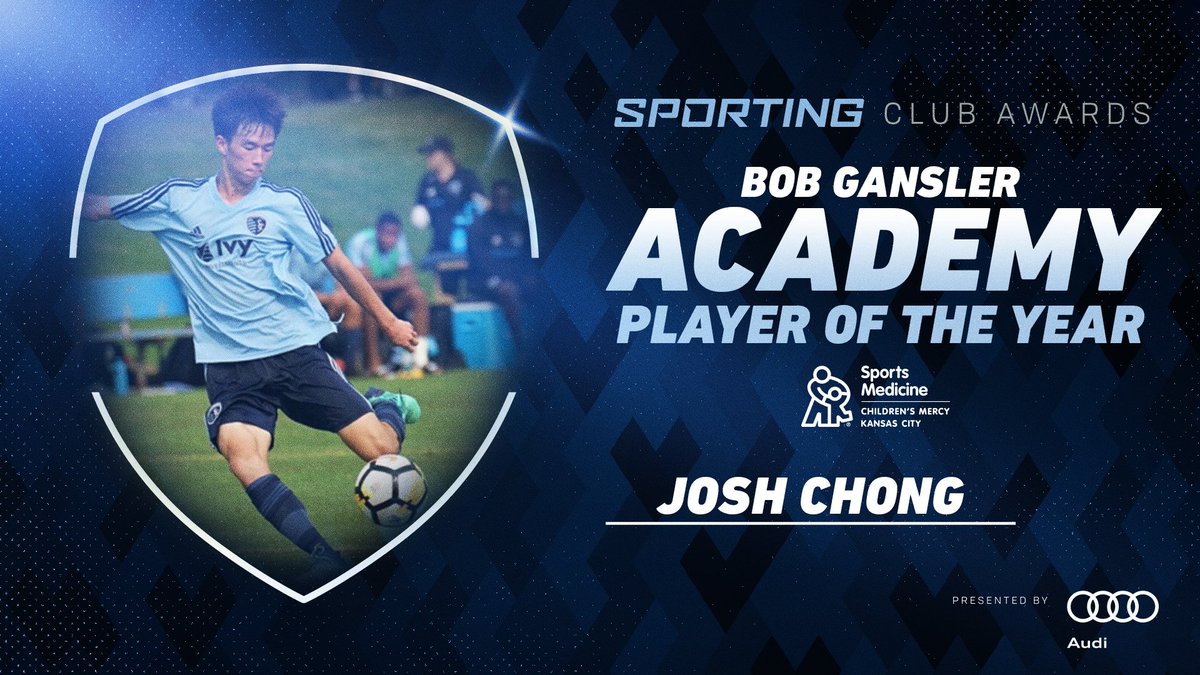 SportingKC's tweet photo. The future is bright! Congratulations to Josh Chong on being named the Bob Gansler @SKCAcademy Player of the Year! 

#PathwayToThePros // @CMsportsmed https://t.co/tgKvRmWvbX