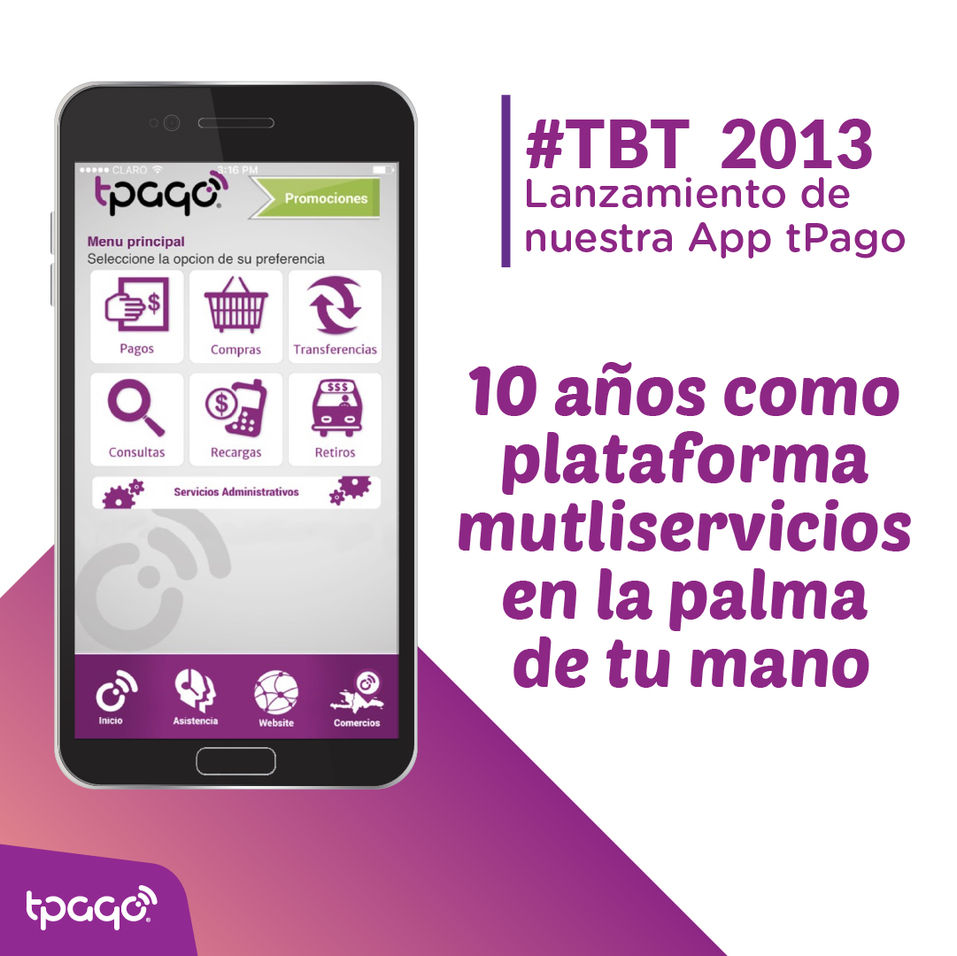 tPago's tweet photo. ¡Al igual que el vino, con el tiempo nos volvemos mejor! En este jueves de #TBT recordamos la primera versión de la #ApptPago. ¿Quienes las recuerdan?😎
.
#PlataformaMovil #PagosMoviles #ApptPago #ActualizacionesApptPago https://t.co/WXswc9OH9v