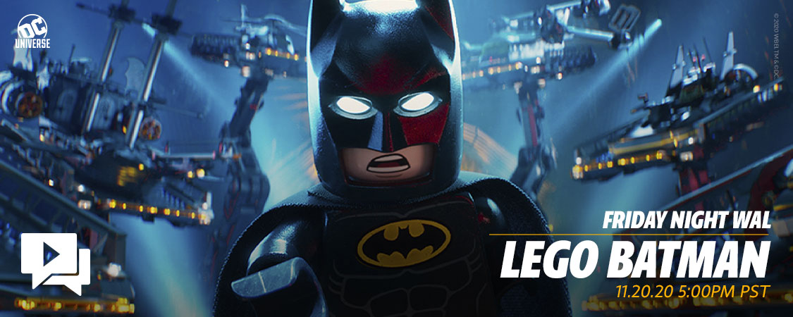 Slip on your favorite silk robe & microwave some lobster because we’re doing a watch-along of The Lego Batman Movie on Friday 11/20 @ 5pm PT / 8 pm ET! yourdcu.com/2IQafaq