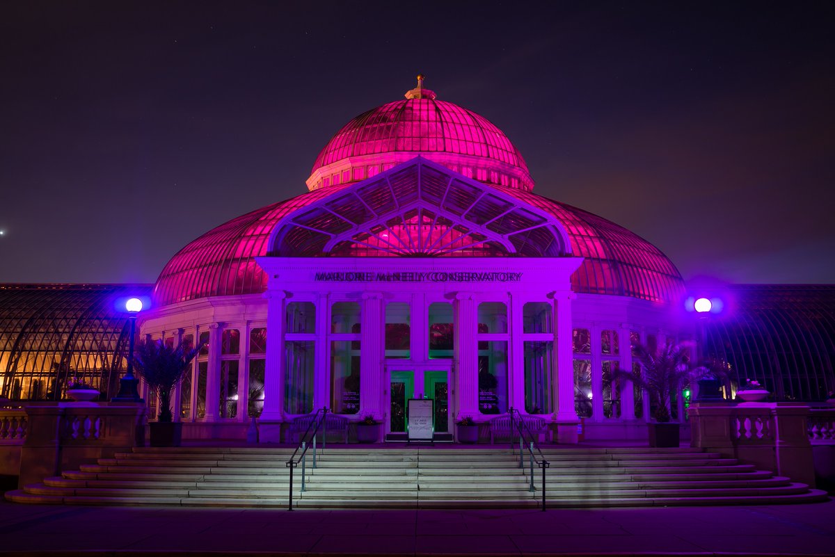 In lighting the historic Conservatory Dome purple tonight, we join other Minnesota landmarks in sharing a moment of unity in honor of those lost from Covid-19, and the frontline workers fighting the pandemic. #MNtogether