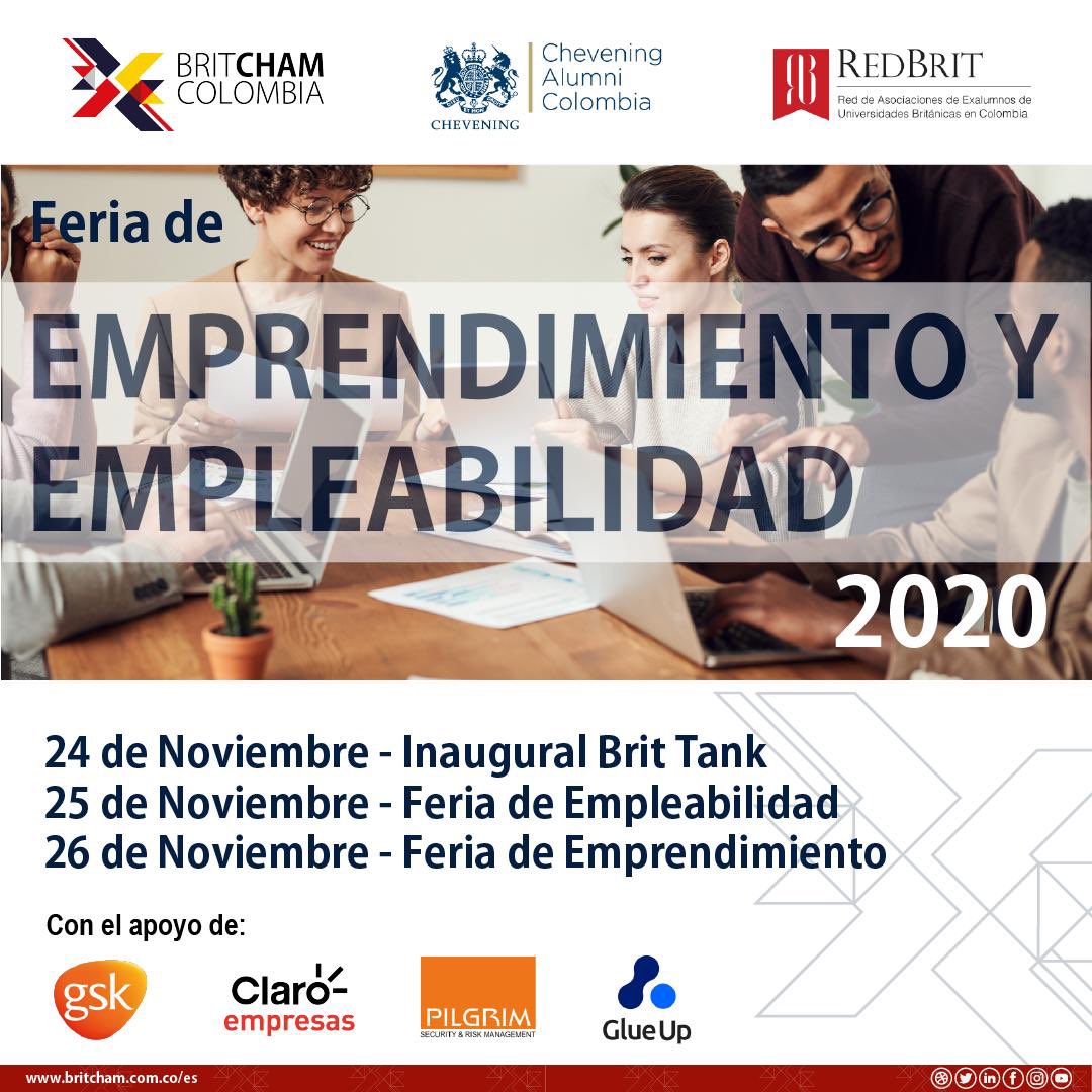 RedBritCo's tweet photo. ¿Ya te inscribiste a la feria de emprendimiento y empleabilidad? ¡Junto con @britcham_col y @CheveningCol l@s esperamos en este gran espacio! 
Más info 👇🏽

https://t.co/IlNZwbqG5P https://t.co/8nlkOjJ7Gh