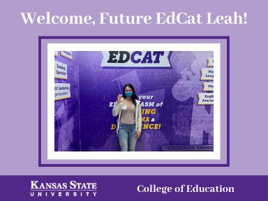 ksuedcats's tweet photo. Look out for these faces in Bluemont Hall! #FutureEdcats are getting ready to change the world with their passion for education! We canβt wait to have you, Erin, Grace, Katie, Karadan, & Leah! ππ https://t.co/KPeN4IMklc