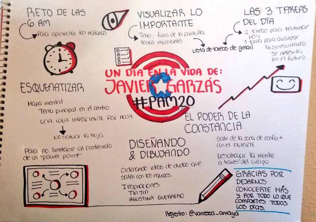 vanessa_amaya's tweet photo. Un día en la vida de @jgarzas en el 4to día de la #PAM20
Gracias por guiarnos con tu ejemplo a salir de zonas de confort. https://t.co/7zlHHS9XlR