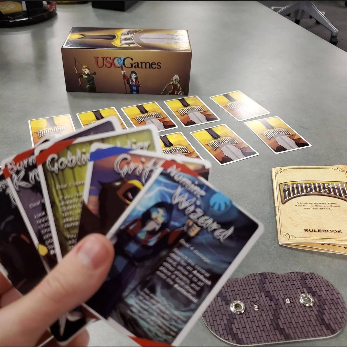 ambushcardgame's tweet photo. #ThrowbackThursday to every step along the way from Day 1 October of 2019 to right now! It's been so much fun putting together this project and getting to share it with all of you. Thank you EVERYONE for supporting us along the way, it's been great!

#throwback https://t.co/Hv1zrYhfVm