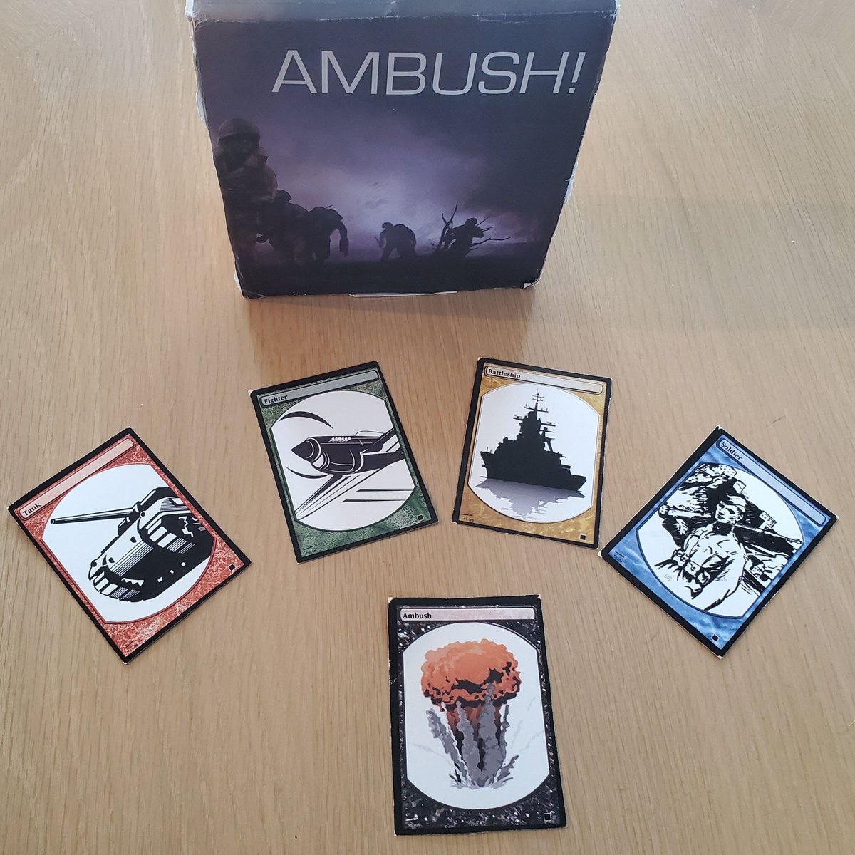 ambushcardgame's tweet photo. #ThrowbackThursday to every step along the way from Day 1 October of 2019 to right now! It's been so much fun putting together this project and getting to share it with all of you. Thank you EVERYONE for supporting us along the way, it's been great!

#throwback https://t.co/Hv1zrYhfVm