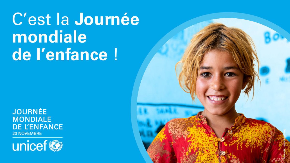 Joyeuse #JournéeMondialedelEnfance !

Construisons un monde où chaque enfant est en sécurité, en bonne santé et à même de réaliser son plein potentiel. Plus via @UNICEF_fr : unicef.org/fr #WorldChildrensDay