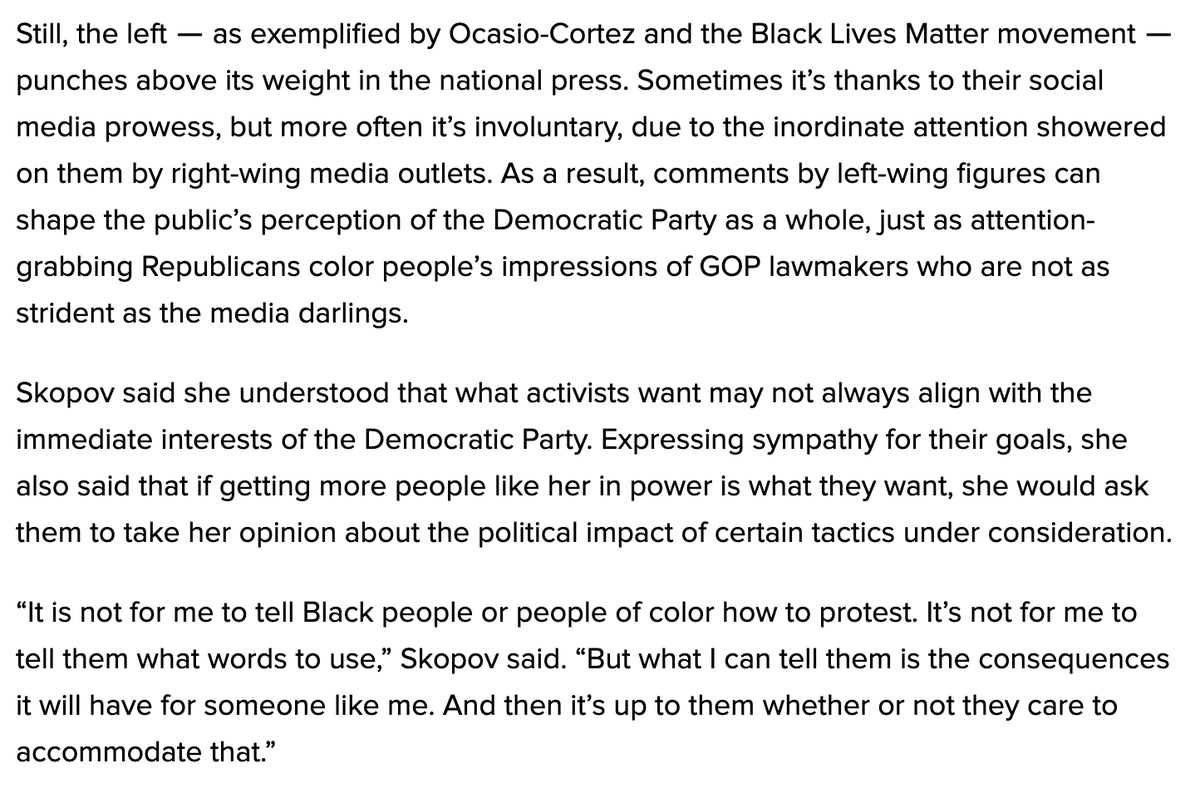 “It is not for me to tell Black people or people of color how to protest ... But what I can tell them is the consequences it will have for someone like me. And then it’s up to them whether or not they care to accommodate that,”  @EmilySkopovPA.